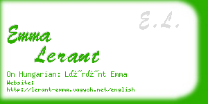 emma lerant business card